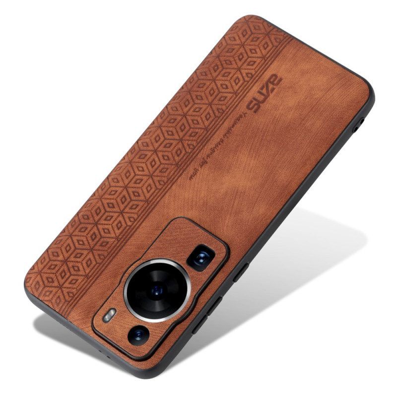 Hoesje voor Huawei P60 Pro Azns Ledereffect