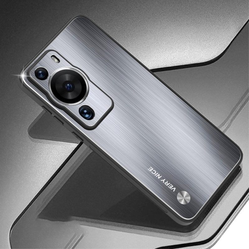 Hoesje voor Huawei P60 Pro Geborsteld Aluminium