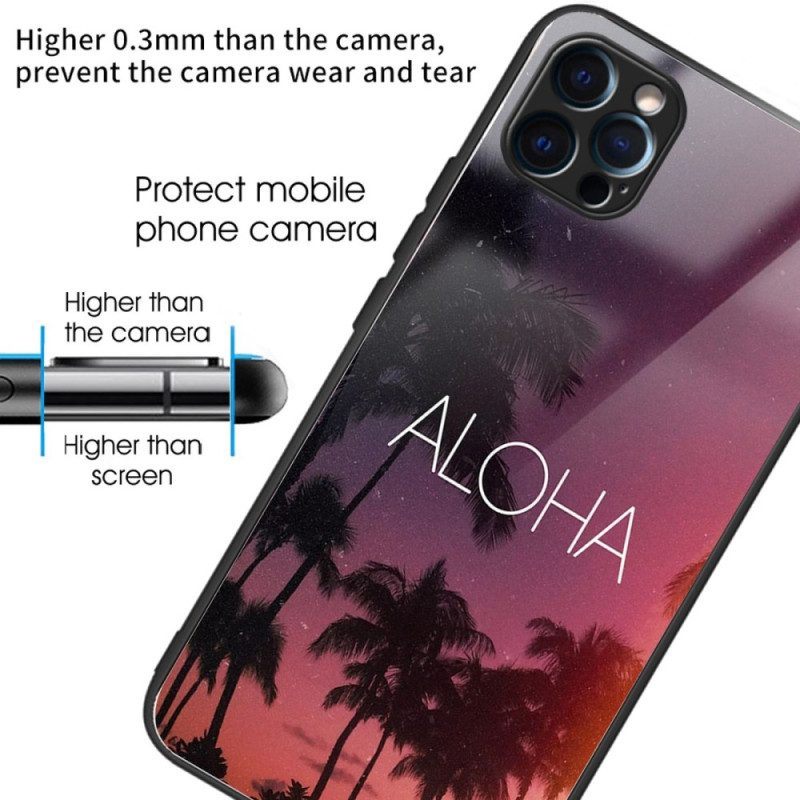 Hoesje voor iPhone 14 Pro Aloha Gehard Glas