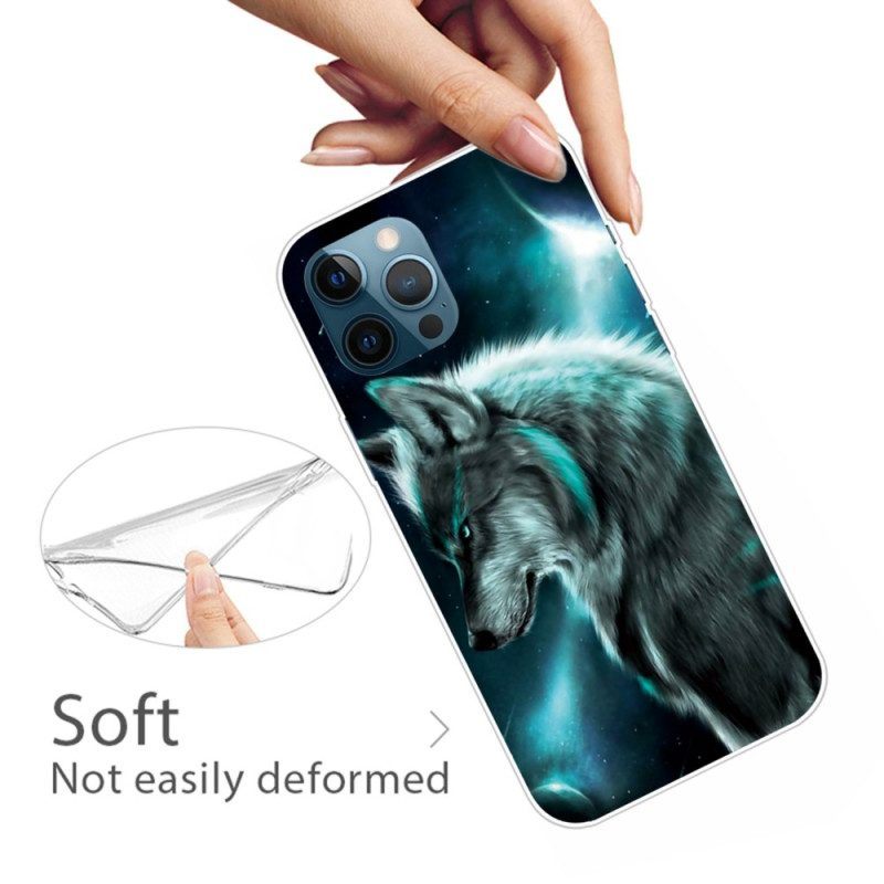 Hoesje voor iPhone 14 Pro Declinaties Wolf