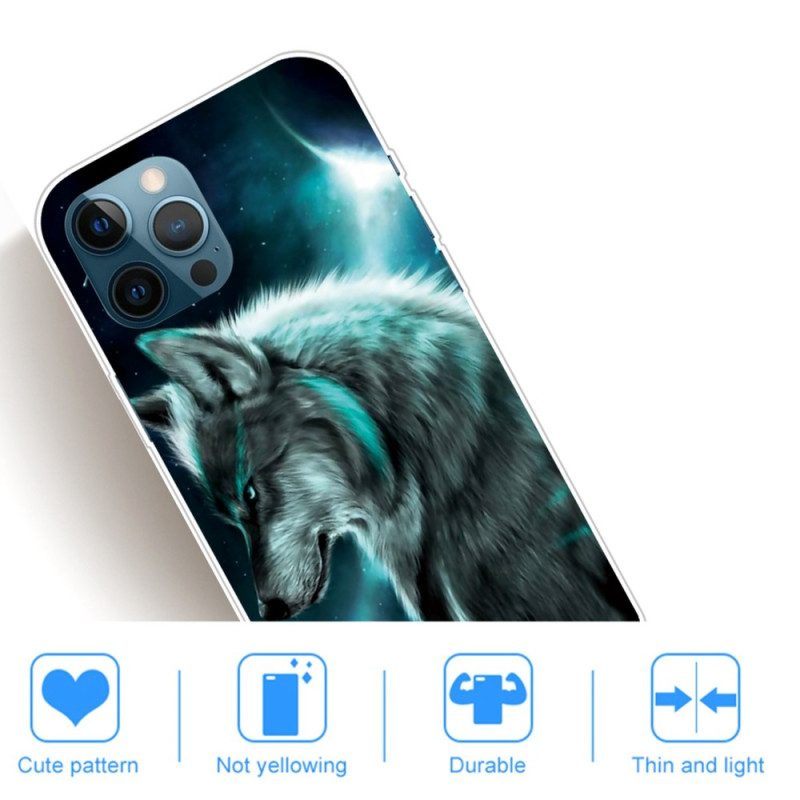 Hoesje voor iPhone 14 Pro Declinaties Wolf