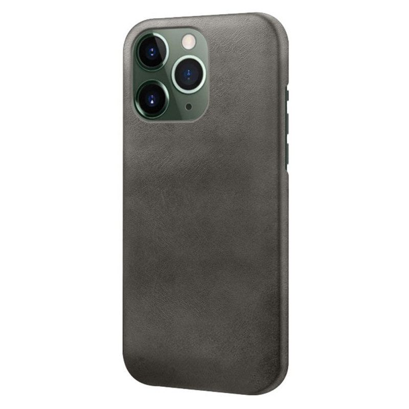 Hoesje voor iPhone 14 Pro Leer-effect