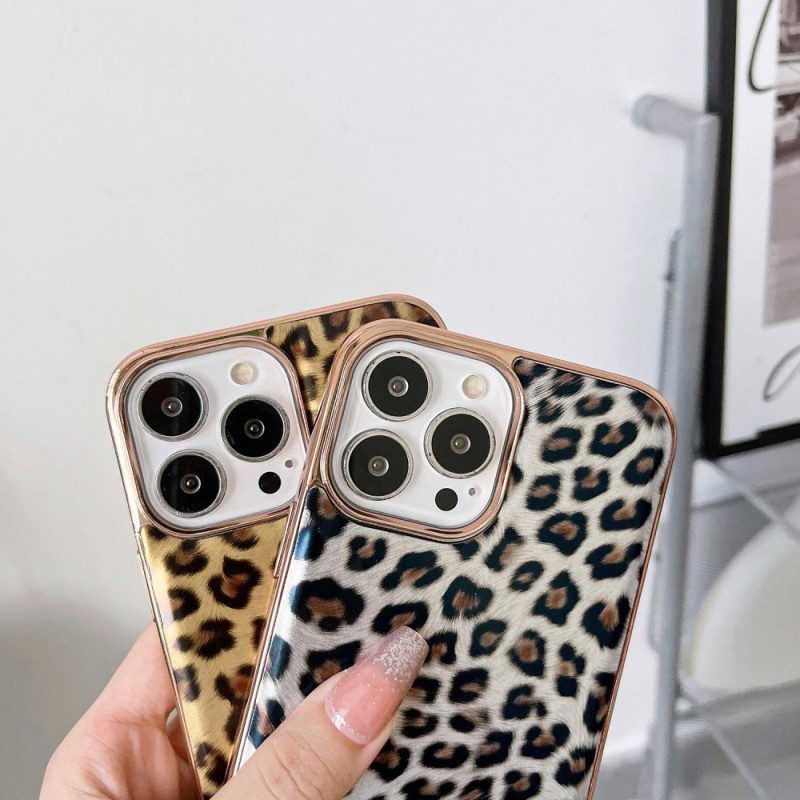 Hoesje voor iPhone 14 Pro Luipaard