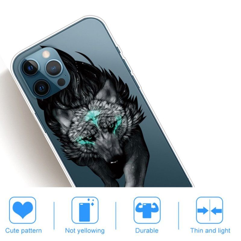 Hoesje voor iPhone 14 Pro Max Declinatie Wolf