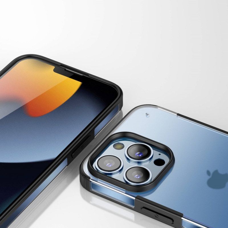 Hoesje voor iPhone 14 Pro Max Doorschijnende Siliconen Randen