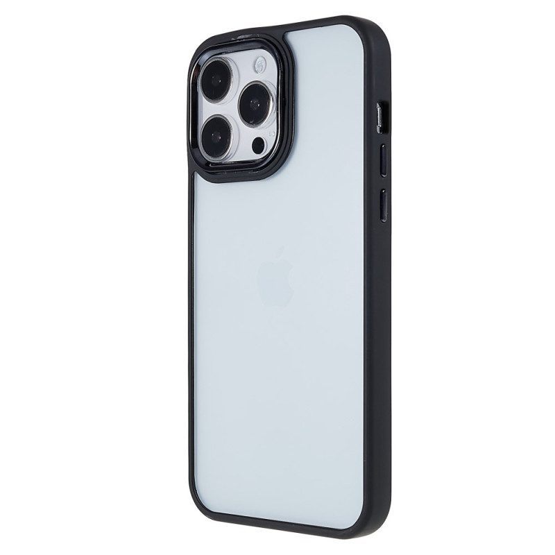 Hoesje voor iPhone 14 Pro Max Transparant Gekleurde Randen