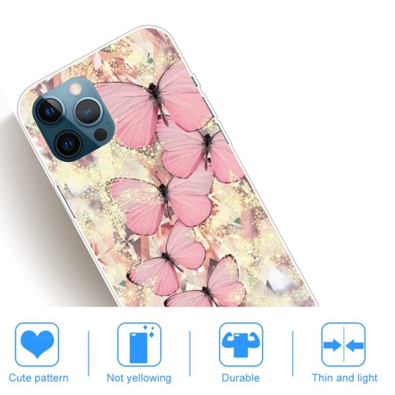 Hoesje voor iPhone 14 Pro Max Vlinders Variaties