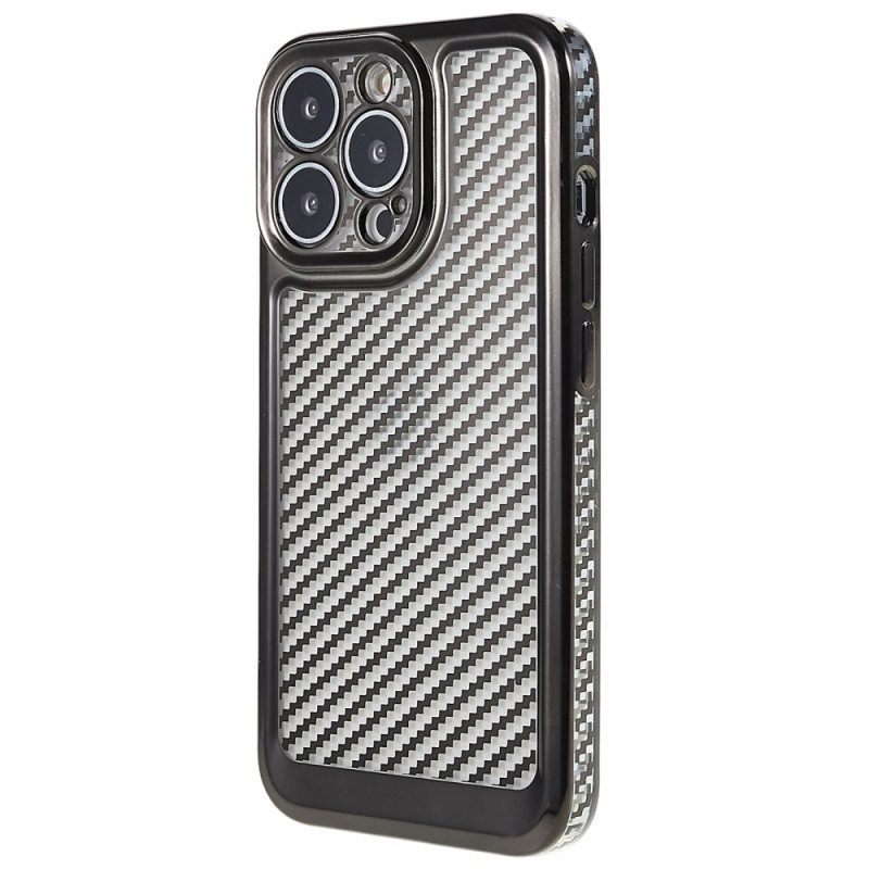 Hoesje voor iPhone 14 Pro Stijlvolle Koolstofvezel