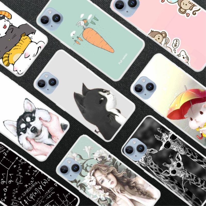 Hoesje voor iPhone 15 Plus Dieren Wauw