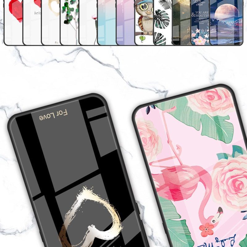 Hoesje voor iPhone 15 Plus Flamingo Gehard Glas