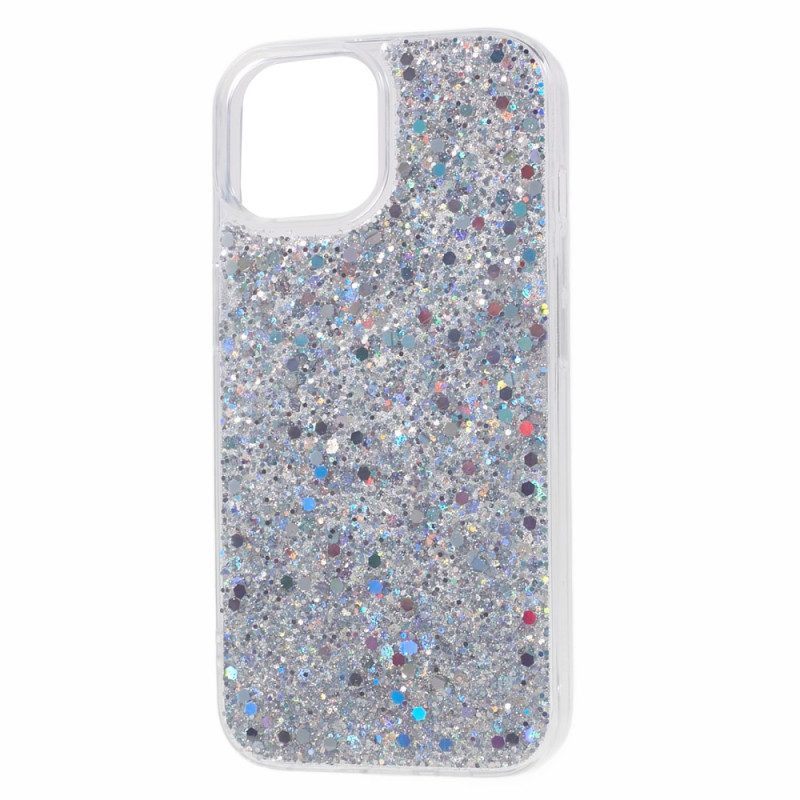 Hoesje voor iPhone 15 Plus Glitters