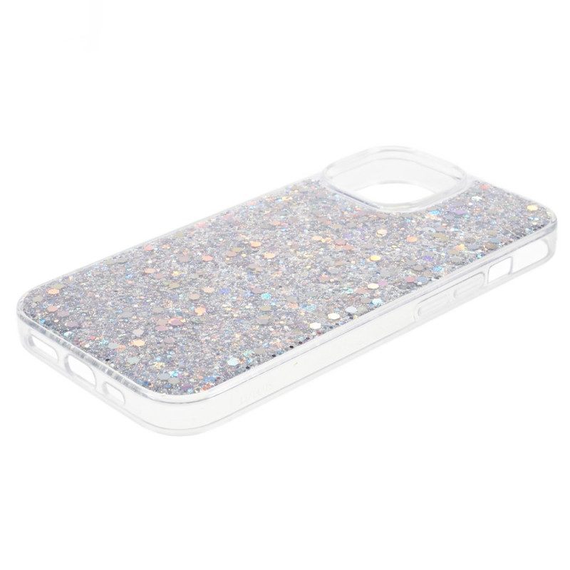 Hoesje voor iPhone 15 Plus Glitters