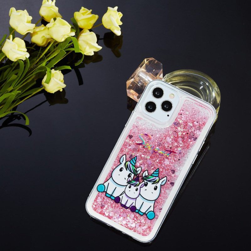 Hoesje voor iPhone 15 Pro Eenhoornglitter