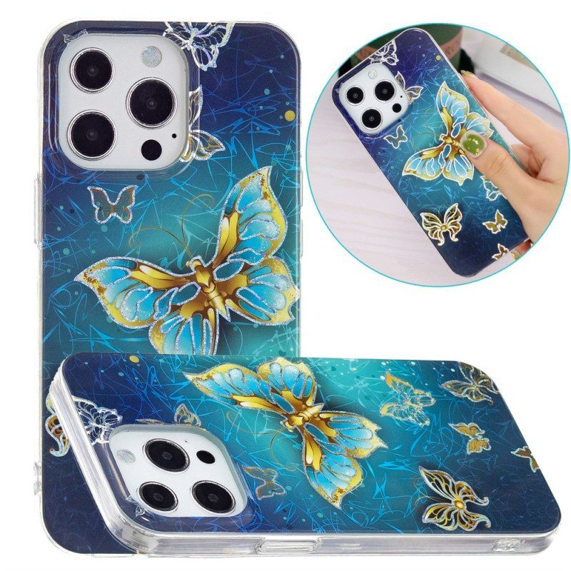 Hoesje voor iPhone 15 Pro Kostbare Vlinders