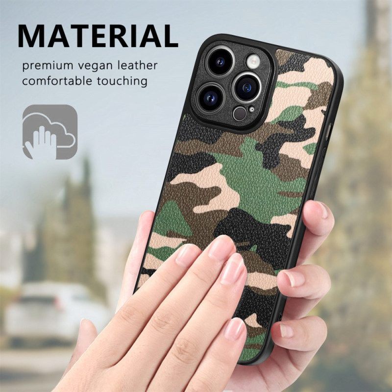 Hoesje voor iPhone 15 Pro Max Militaire Camouflage