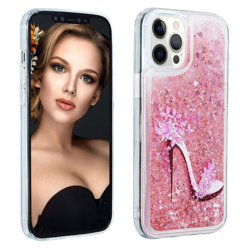 Hoesje voor iPhone 15 Pro Paillettenpomp