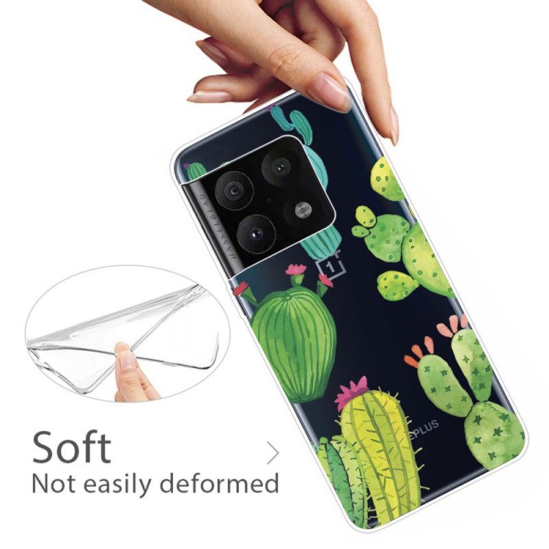 Hoesje voor OnePlus 10 Pro 5G Aquarel Cactussen