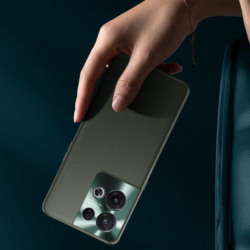 Hoesje voor Oppo Reno 8 Premium Kunstleer