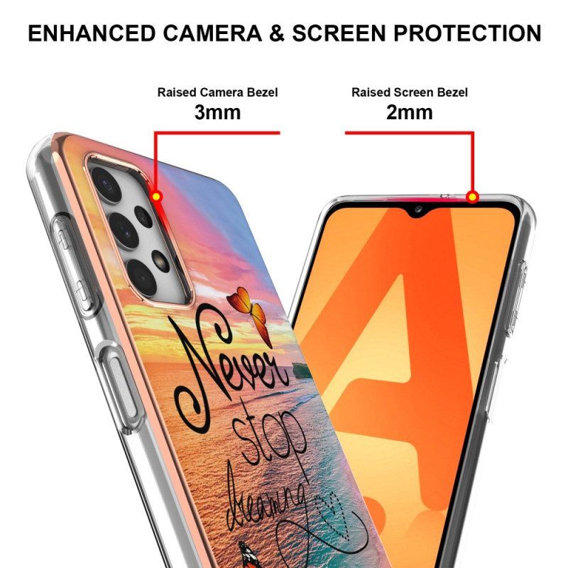 Hoesje voor Samsung Galaxy A13 Schuine Riemsluiting