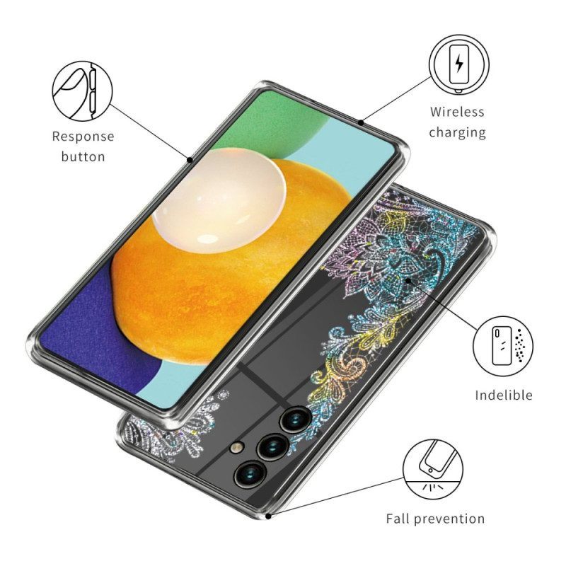 Hoesje voor Samsung Galaxy A14 / A14 5G Split Lederen Omkeerbare Sluiting