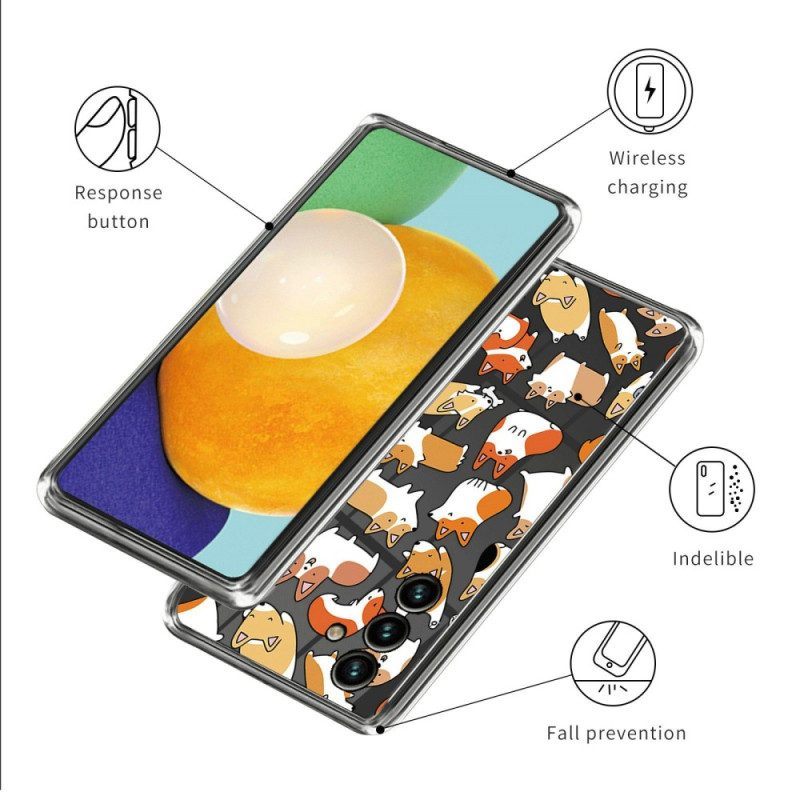 Hoesje voor Samsung Galaxy A14 / A14 5G Tijger Print