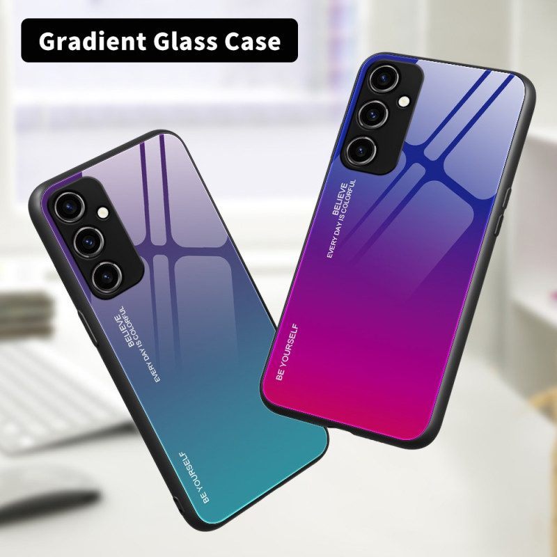 Hoesje voor Samsung Galaxy A54 5G Gehard Glas Wees Jezelf