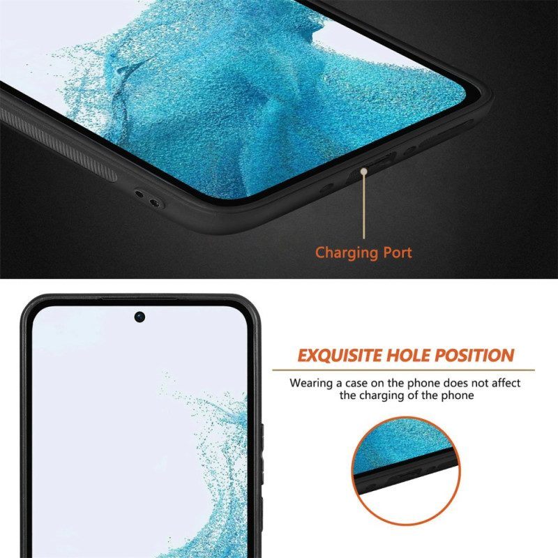 Hoesje voor Samsung Galaxy A54 5G Krokodillenhuid-effect