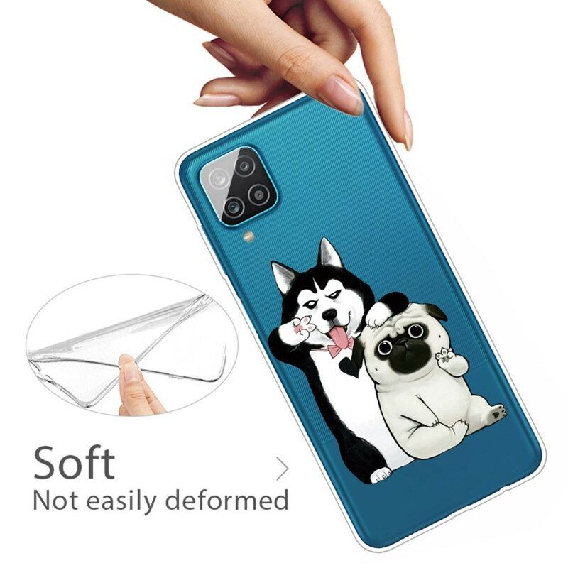 Hoesje voor Samsung Galaxy M12 / A12 Grappige Honden