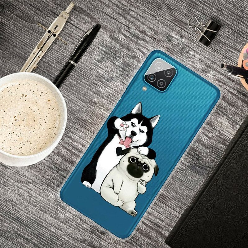 Hoesje voor Samsung Galaxy M12 / A12 Grappige Honden