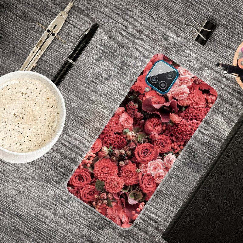 Hoesje voor Samsung Galaxy M12 / A12 Intense Bloemen