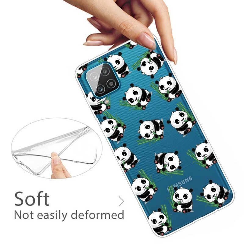 Hoesje voor Samsung Galaxy M12 / A12 Kleine Panda's