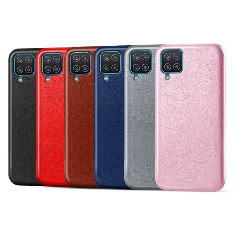 Hoesje voor Samsung Galaxy M12 / A12 Ksq Leereffect