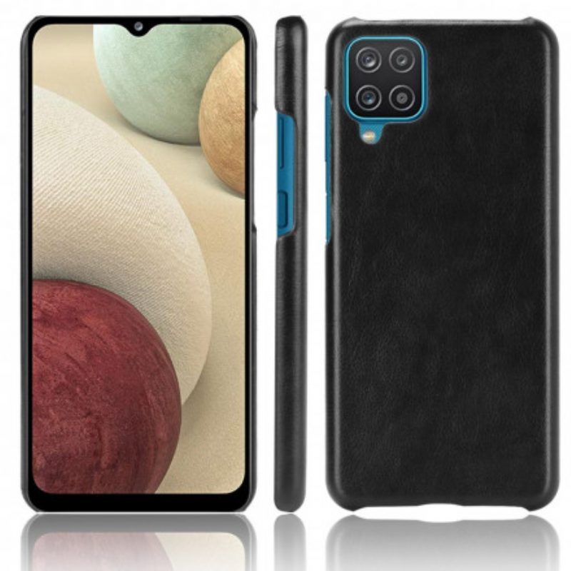 Hoesje voor Samsung Galaxy M12 / A12 Litchi-leereffect