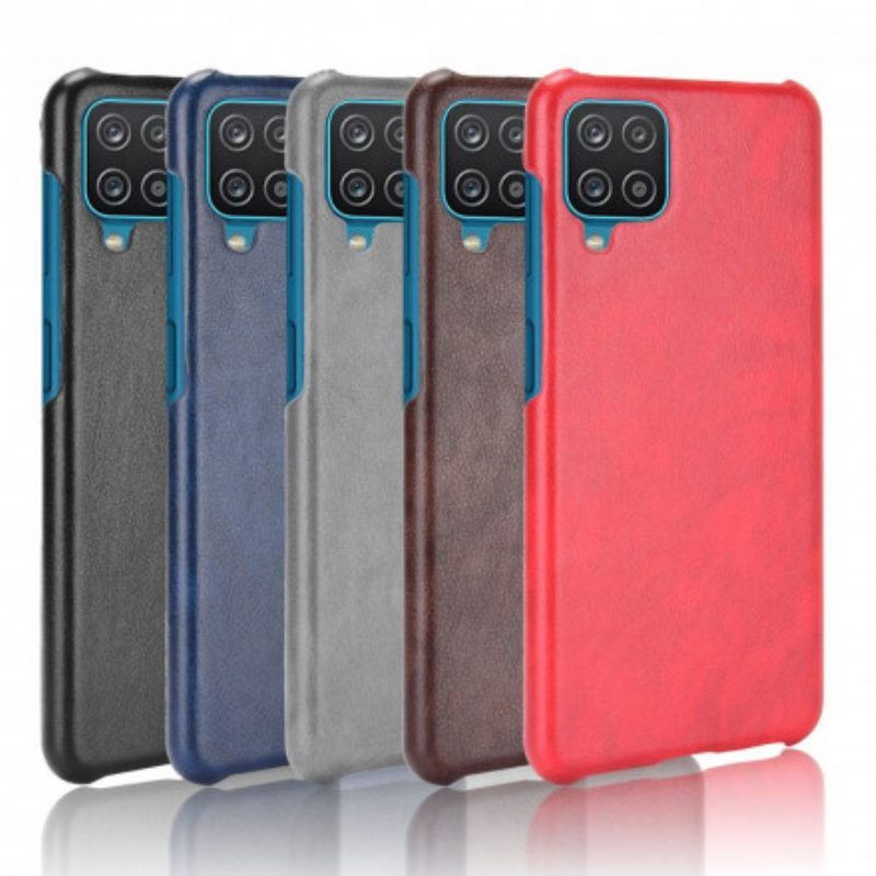 Hoesje voor Samsung Galaxy M12 / A12 Litchi-leereffect