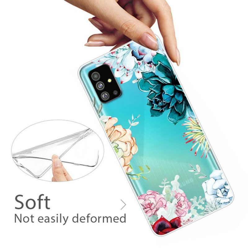 Hoesje voor Samsung Galaxy S20 Plus / S20 Plus 5G Aquarel Bloemen