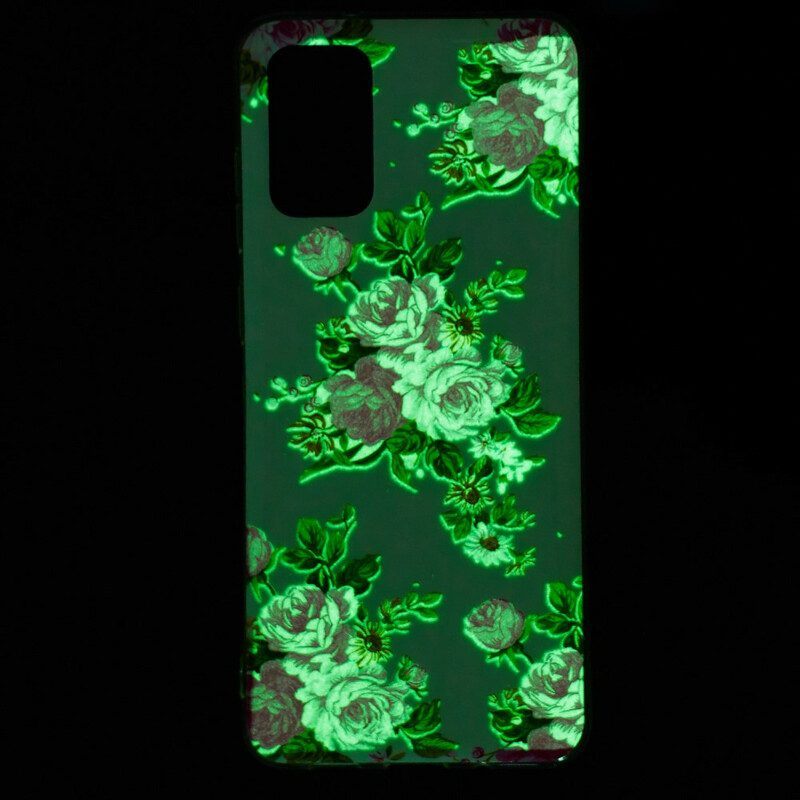 Hoesje voor Samsung Galaxy S20 Plus / S20 Plus 5G Fluorescerende Bloemen