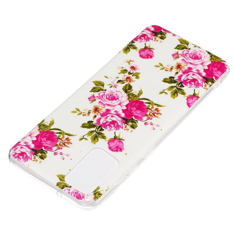 Hoesje voor Samsung Galaxy S20 Plus / S20 Plus 5G Fluorescerende Bloemen