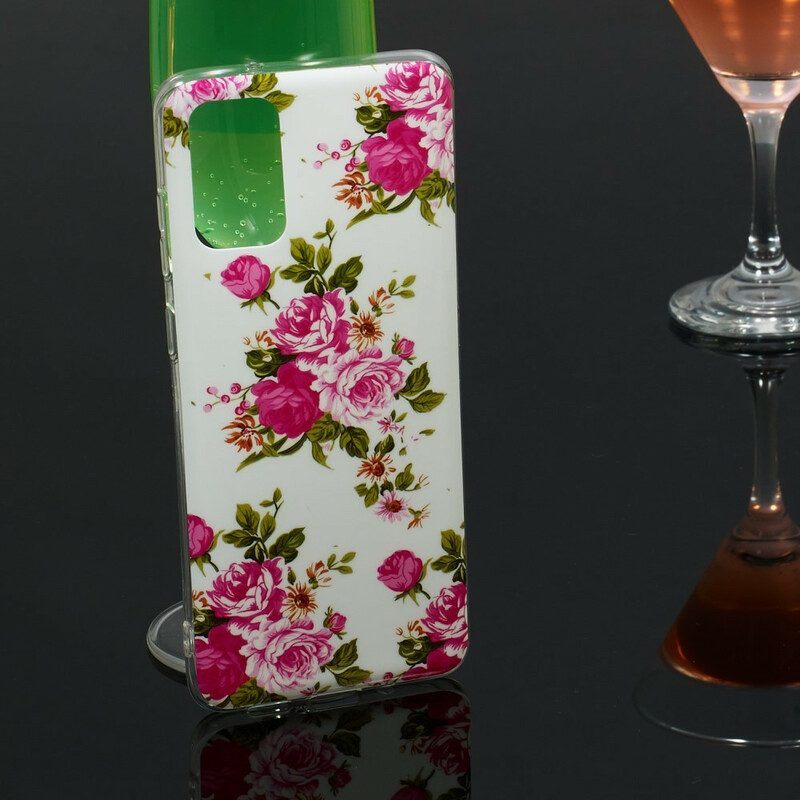 Hoesje voor Samsung Galaxy S20 Plus / S20 Plus 5G Fluorescerende Bloemen