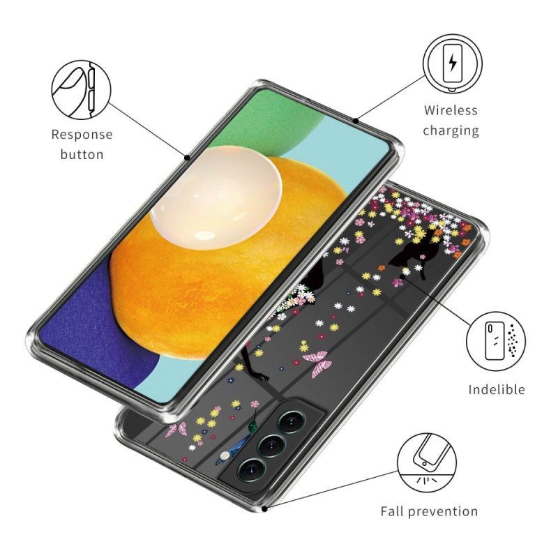 Hoesje voor Samsung Galaxy S23 5G Naadloos Bloemenmeisje