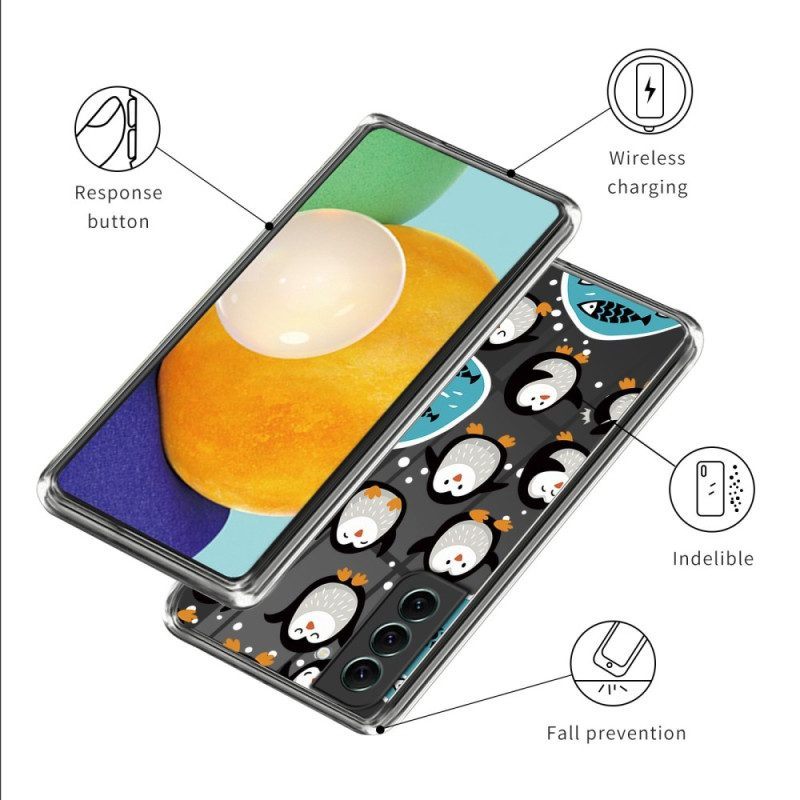 Hoesje voor Samsung Galaxy S23 5G Naadloze Pinguïns