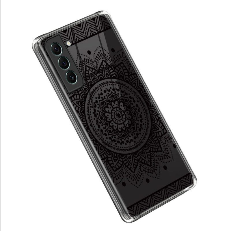 Hoesje voor Samsung Galaxy S23 5G Naadloze Zwarte Mandala