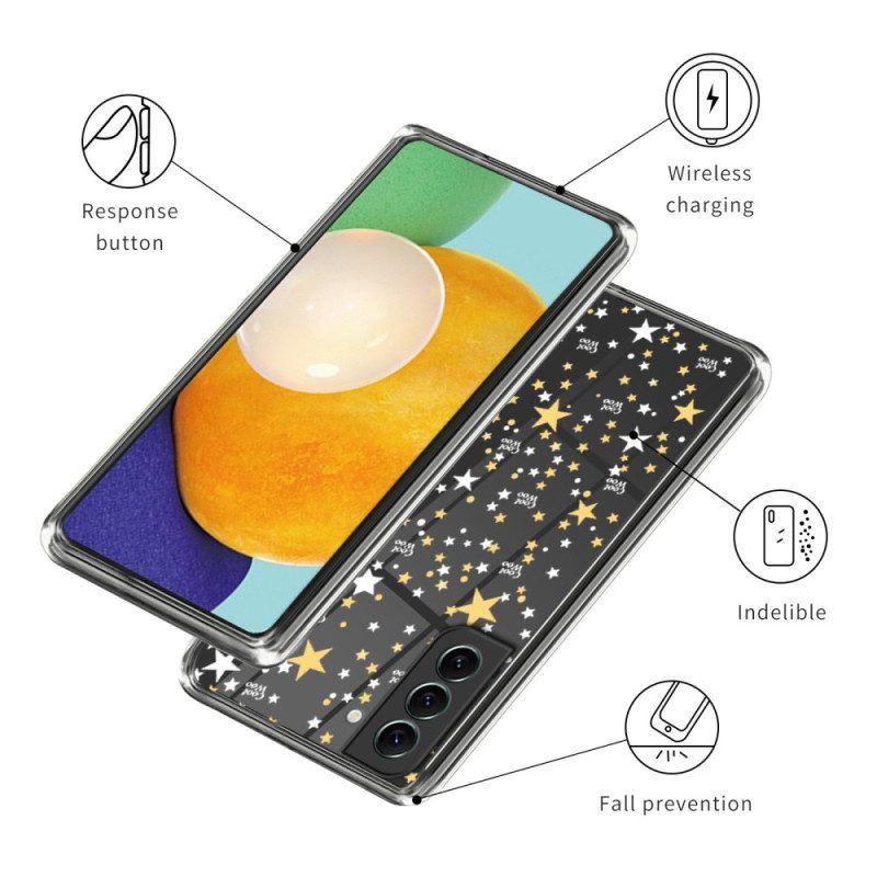 Hoesje voor Samsung Galaxy S23 5G Transparante Sterren / Harten