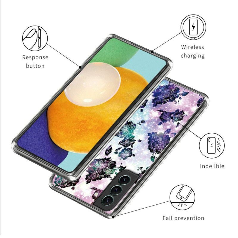 Hoesje voor Samsung Galaxy S23 Plus 5G Bloemige Variatie