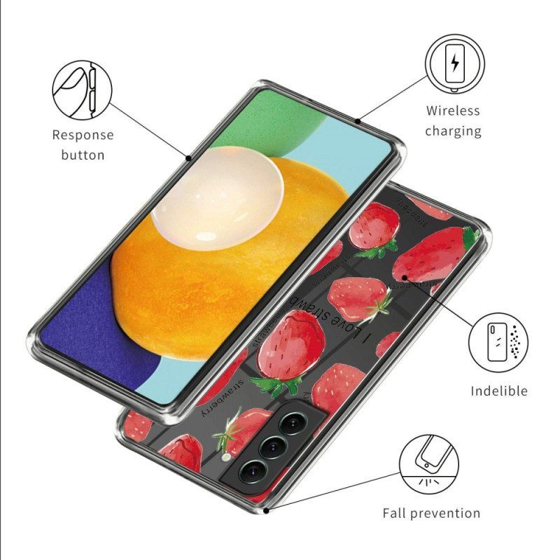 Hoesje voor Samsung Galaxy S23 Plus 5G Naadloze Aardbeien