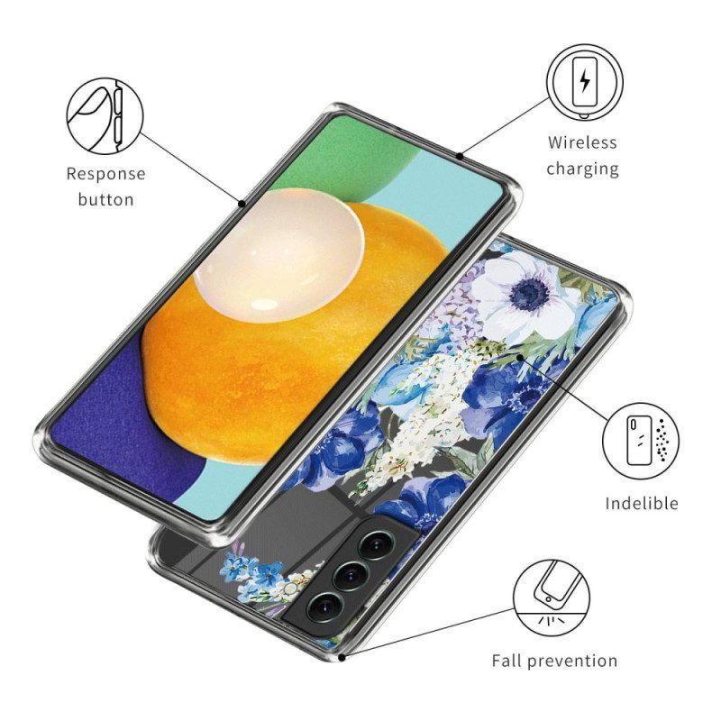 Hoesje voor Samsung Galaxy S23 Plus 5G Naadloze Bloemen