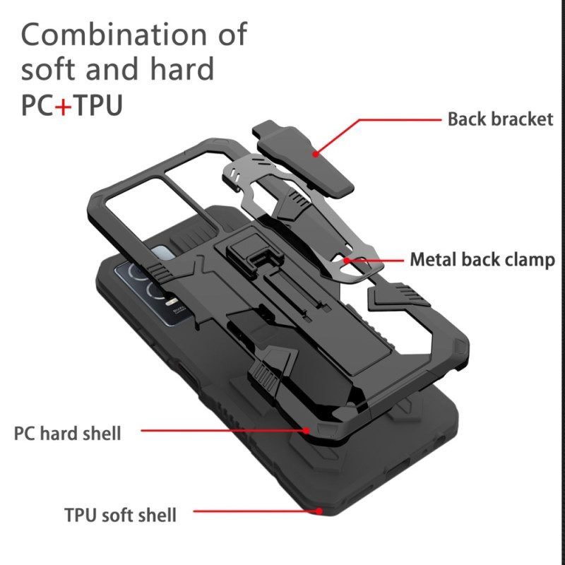 Hoesje voor Samsung Galaxy S23 Plus 5G Robot Met Riemclip