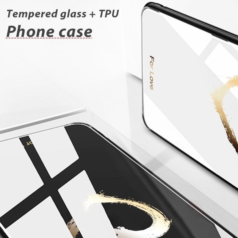 Hoesje voor Samsung Galaxy S23 Ultra 5G Moon Man Gehard Glas