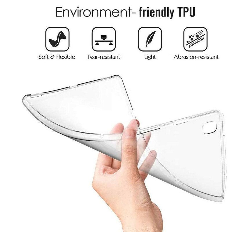 Hoesje voor Samsung Galaxy Tab S8 / Tab S7 Transparant Mat