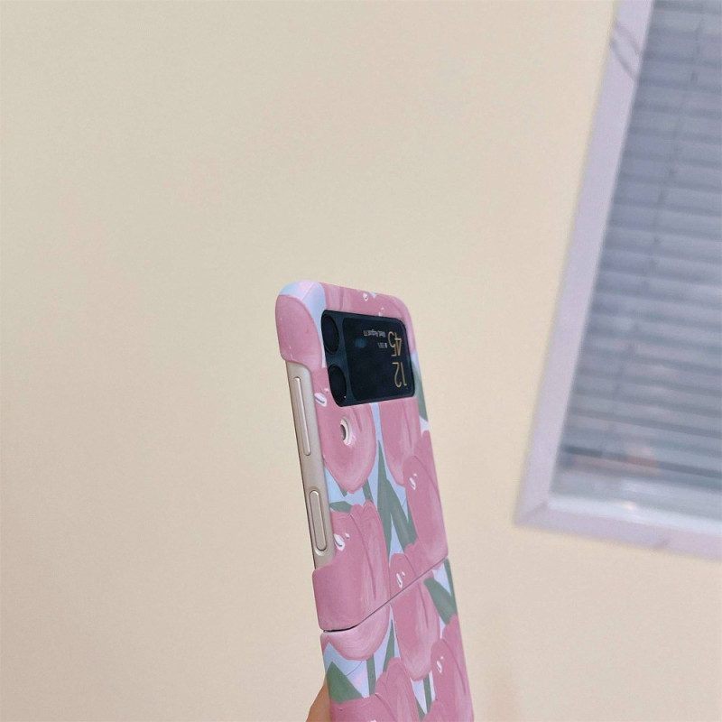 Hoesje voor Samsung Galaxy Z Flip 4 Folio-hoesje Bloemen