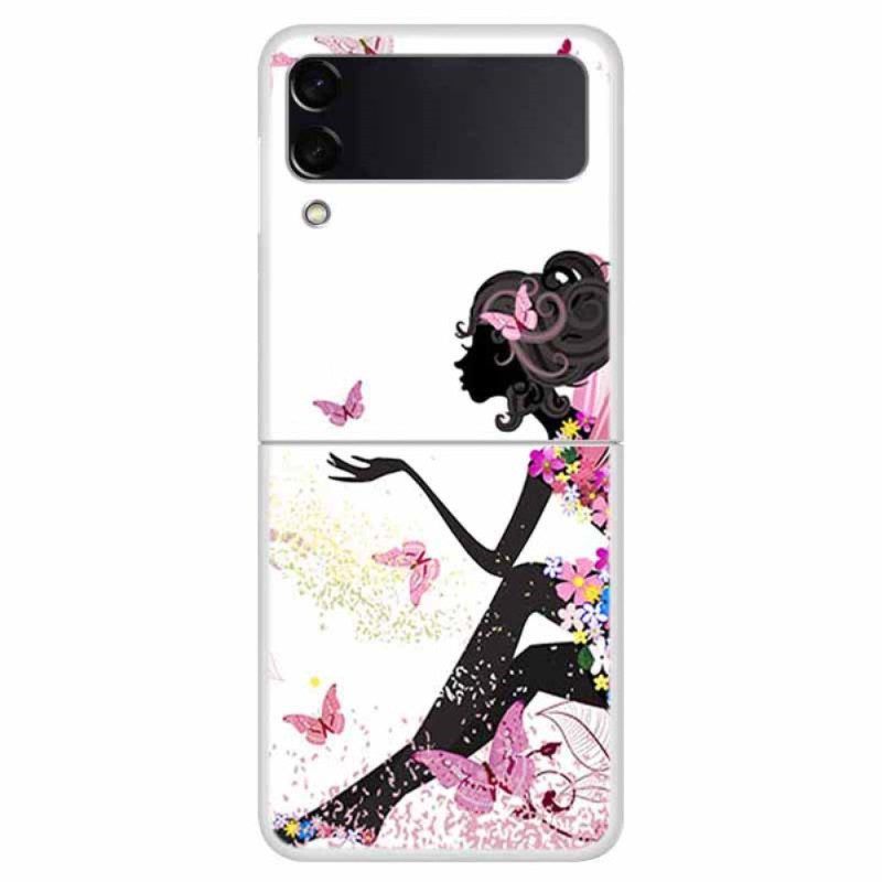 Hoesje voor Samsung Galaxy Z Flip 4 Folio-hoesje Bloemenfee